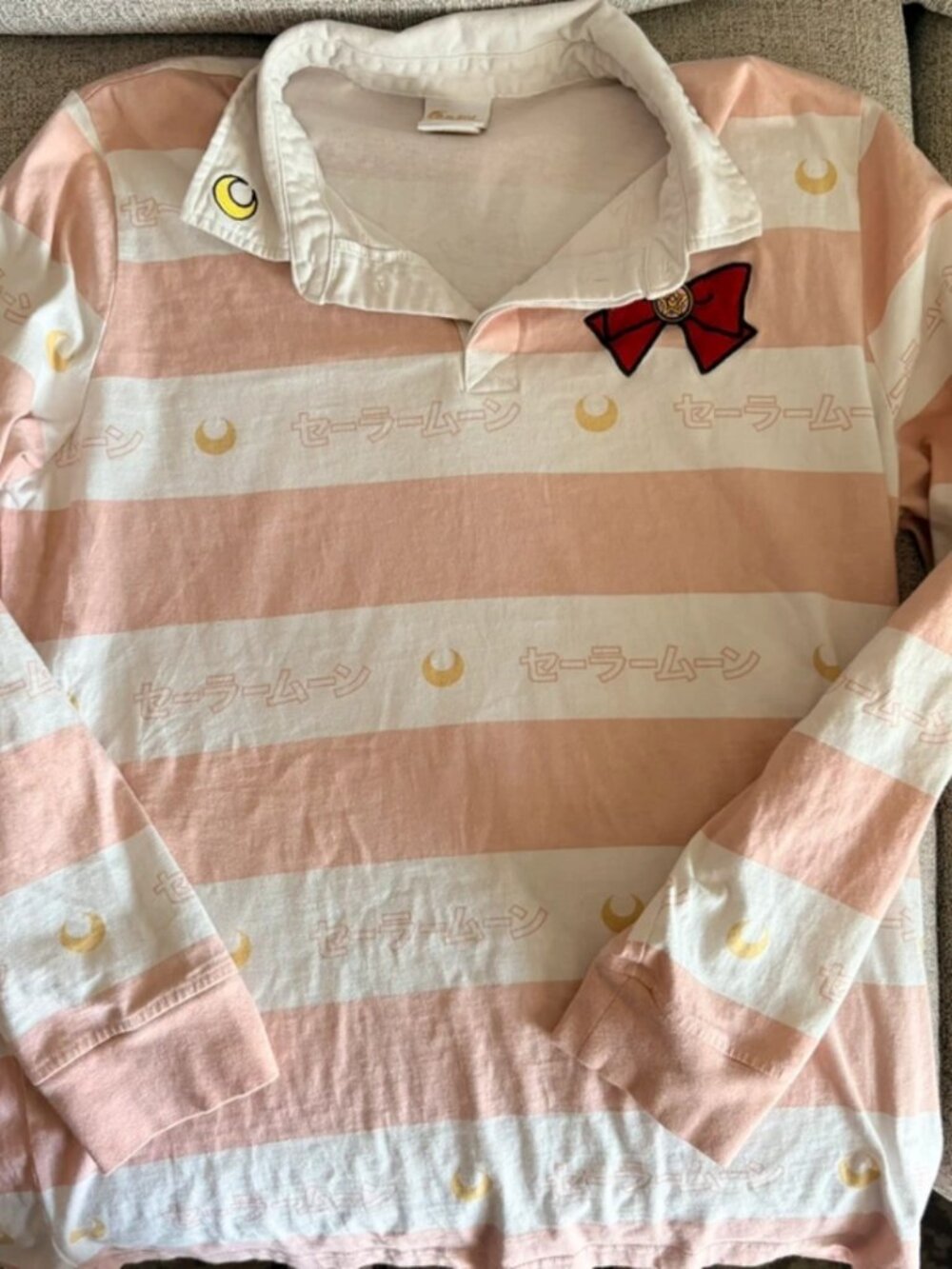 Sailor Moon long sleeve polo size large
